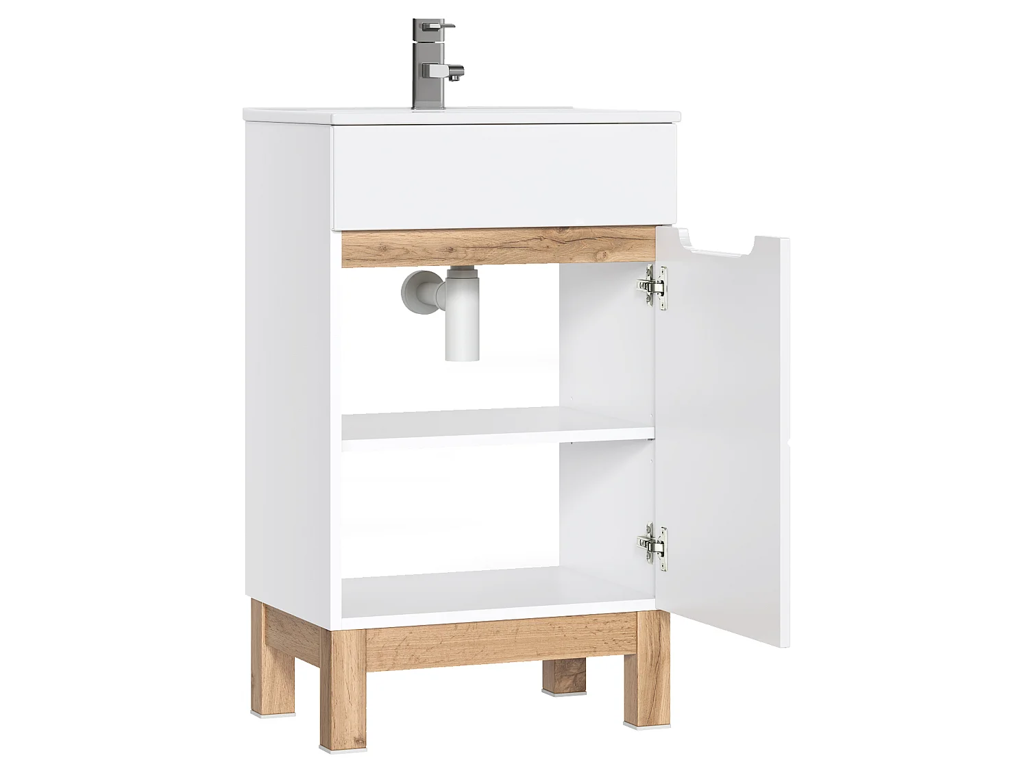 Bali White - Móvel sob lavatório 50cm 1 porta