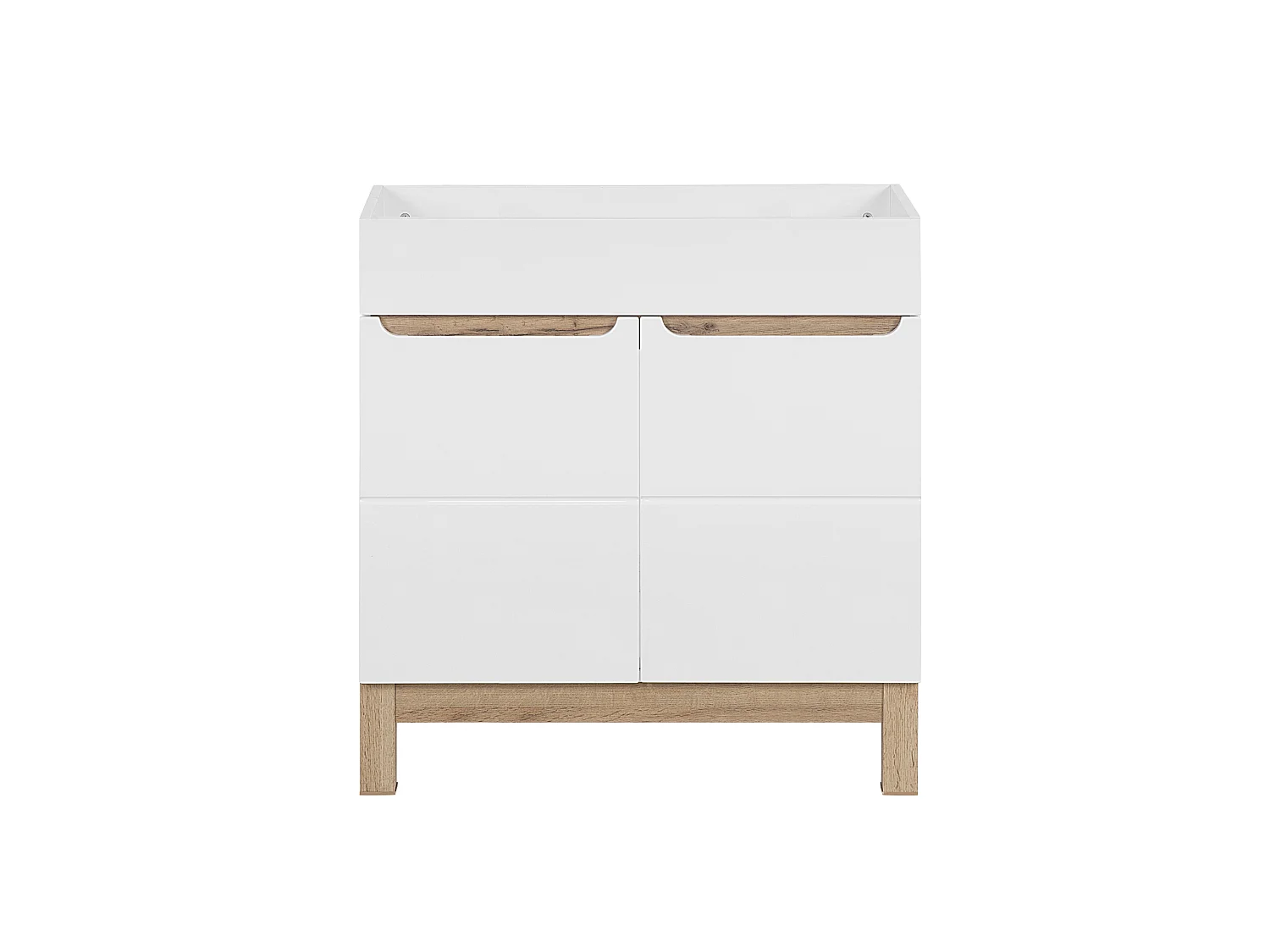 Gabinete sob a pia Bali Branco 2D 80cm