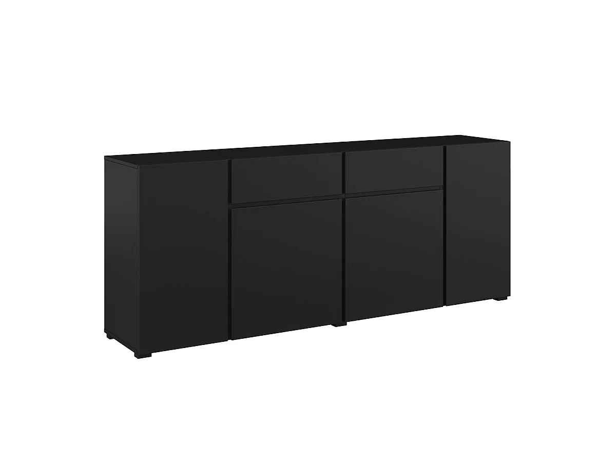 Buffet 4 portes 2 tiroirs Maxis Noir