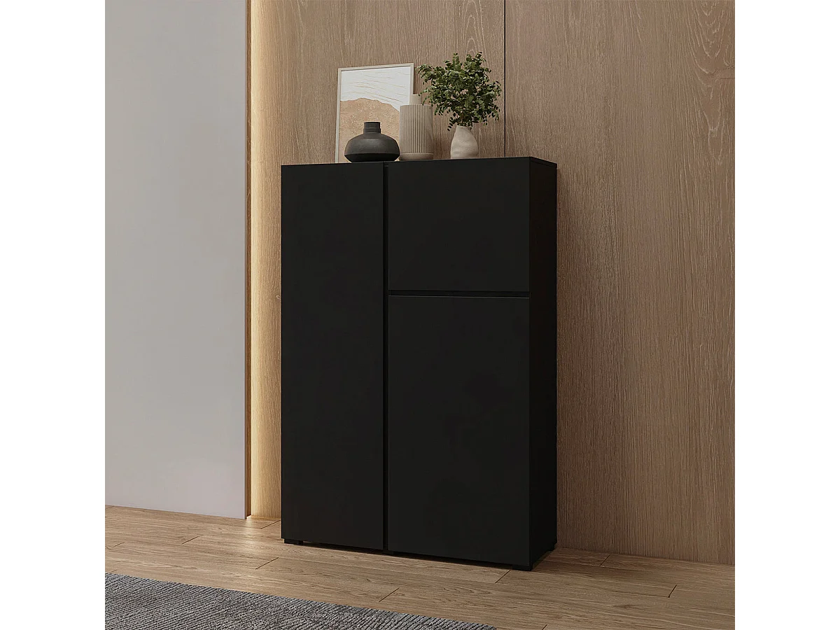Buffet haut 3 portes Maxis Noir
