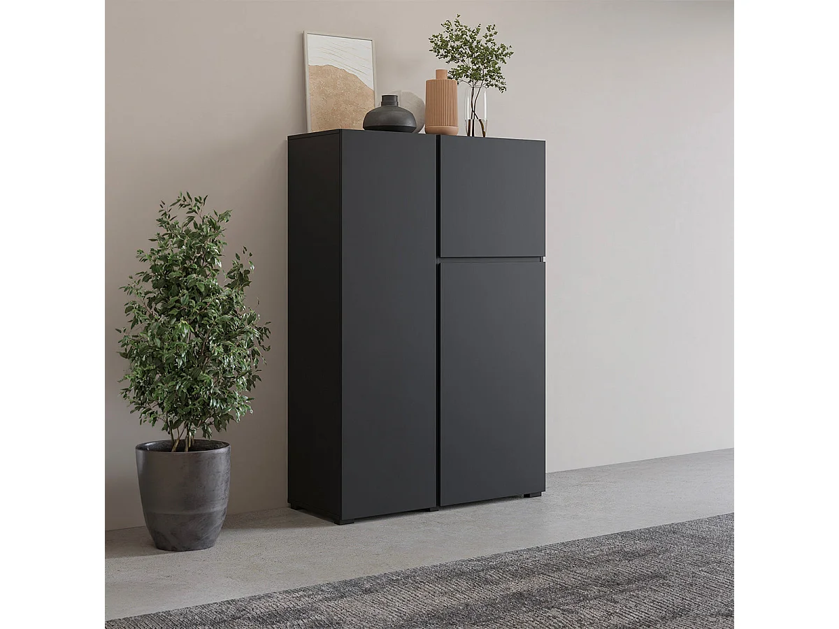 Buffet haut 3 portes Maxis Noir