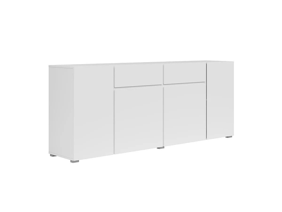 Buffet 4 portes 2 tiroirs Maxis Blanc