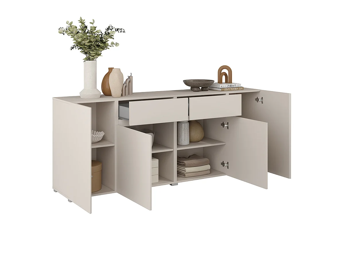 Buffet 4 portes 2 tiroirs Maxis Cachemire
