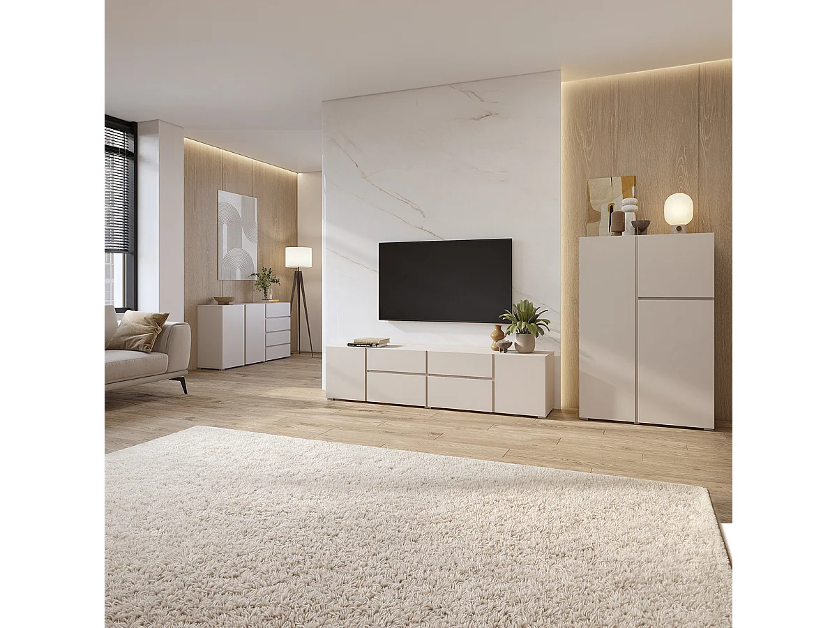 Buffet 2 portes 4 tiroirs Maxis Cachemire