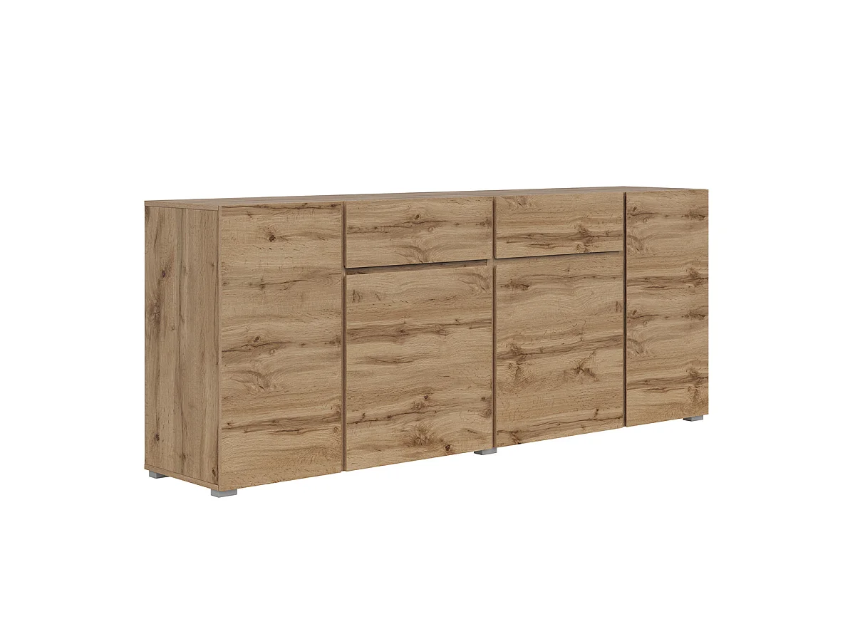 Buffet 4 portes 2 tiroirs Maxis Bois