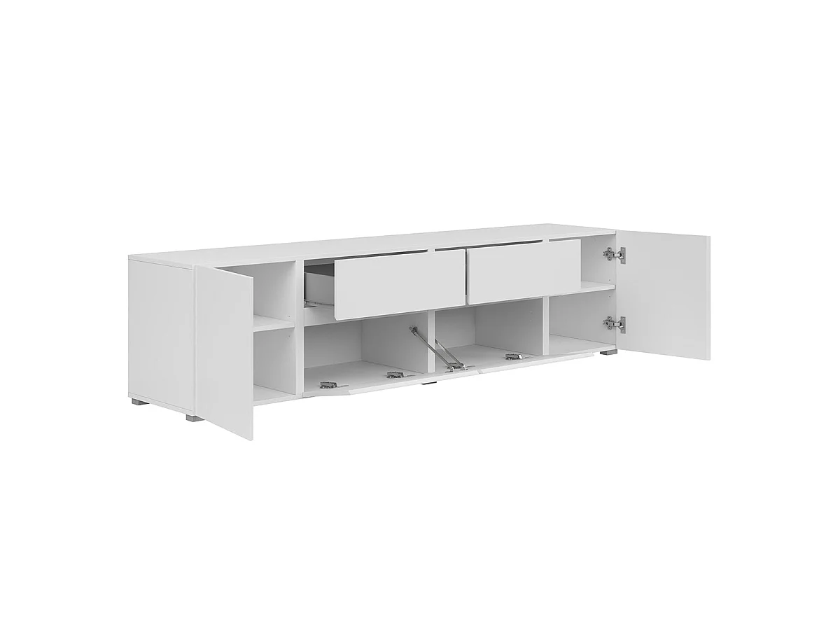 Maxis Wit 4-deurs TV-meubel met 2 laden 195 cm