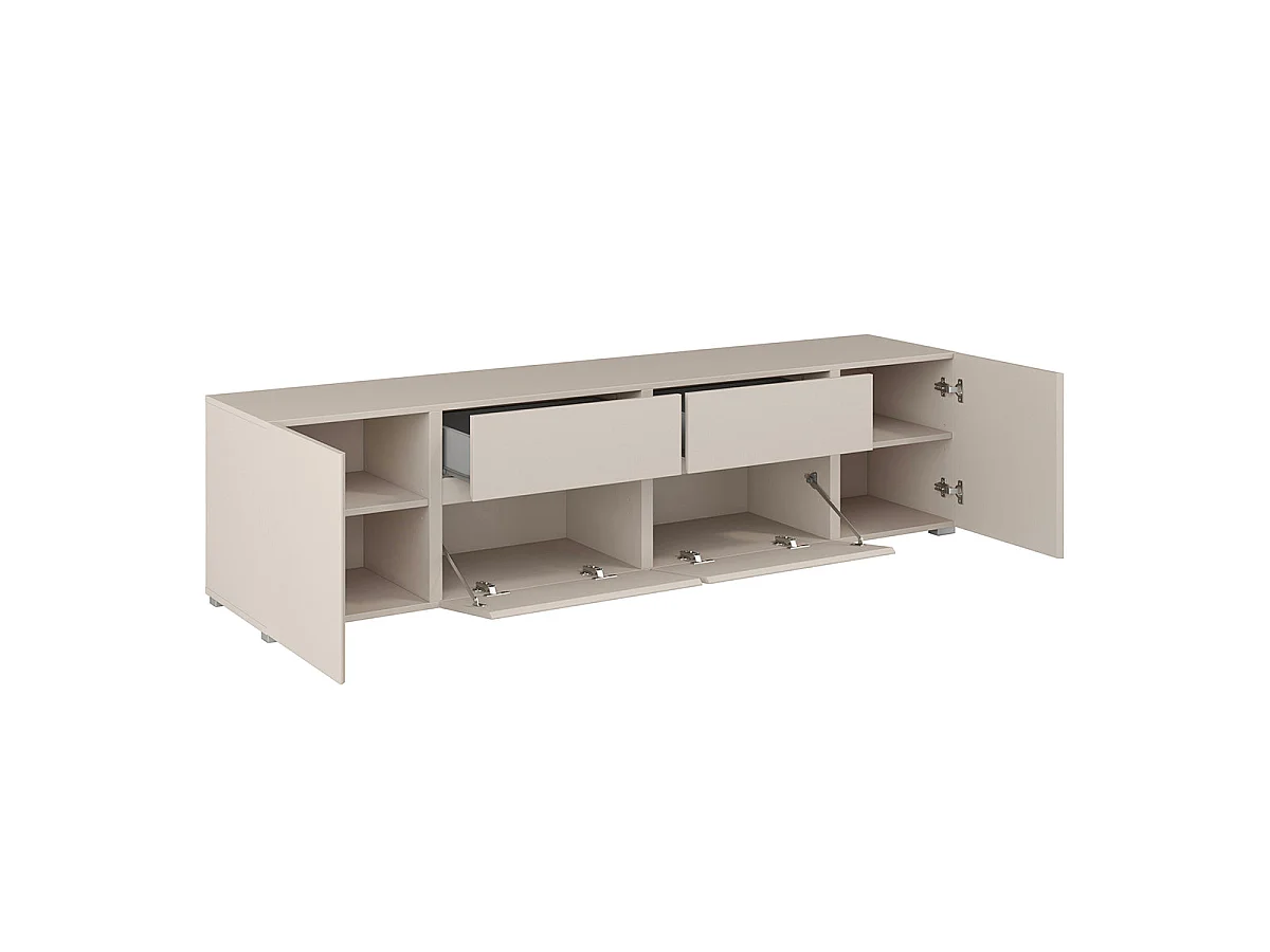 TV-meubel 4 deuren 2 laden 195 cm Maxis Kasjmier