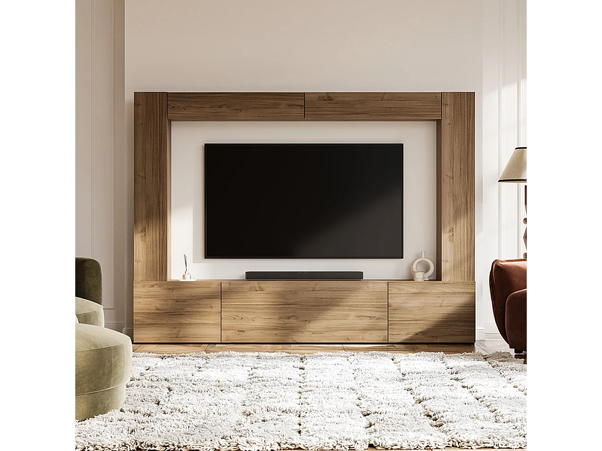 5-dørs 8-niche TV-møbel 260 cm Nala Træ