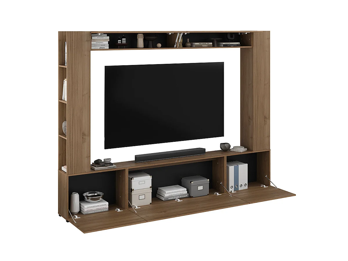 5-dørs 8-niche TV-møbel 260 cm Nala Træ
