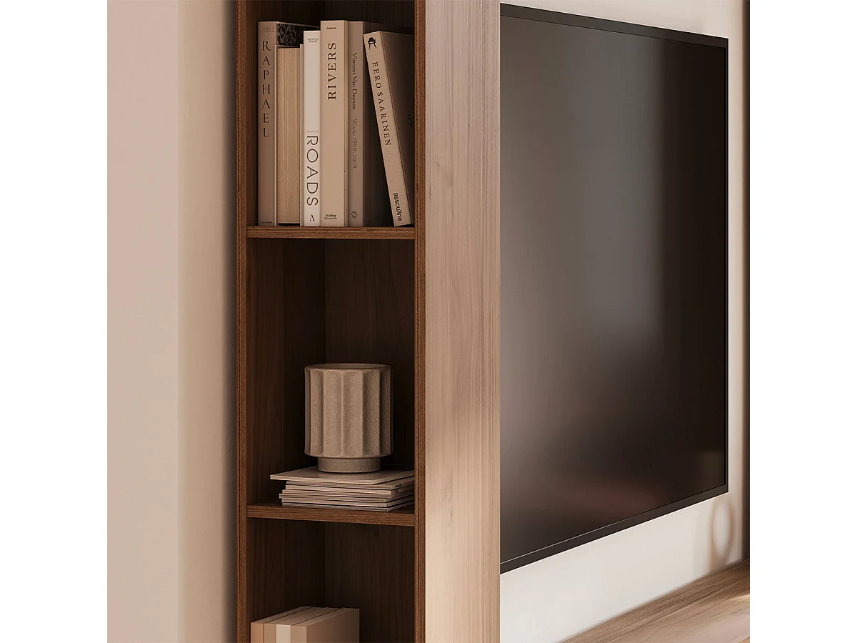 5-dørs 8-niche TV-møbel 260 cm Nala Træ