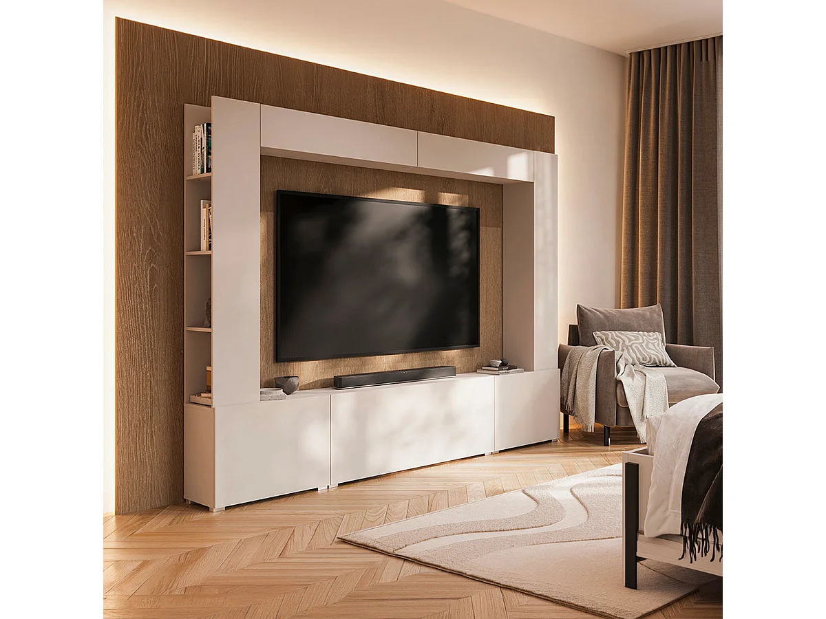 5-dørs 8-niche TV-møbel 260 cm Nala Kashmir