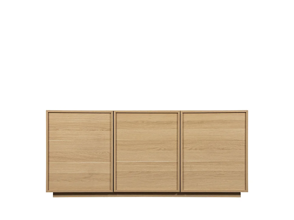 Joy - Buffet 3 portes en bois L160cm - Bois clair