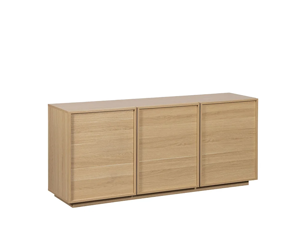 Joy - Buffet 3 portes en bois L160cm - Bois clair