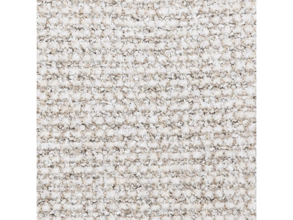 Embo - Lot de 2 fauteuils de table en tissu piètement effet bois clair - Beige chiné