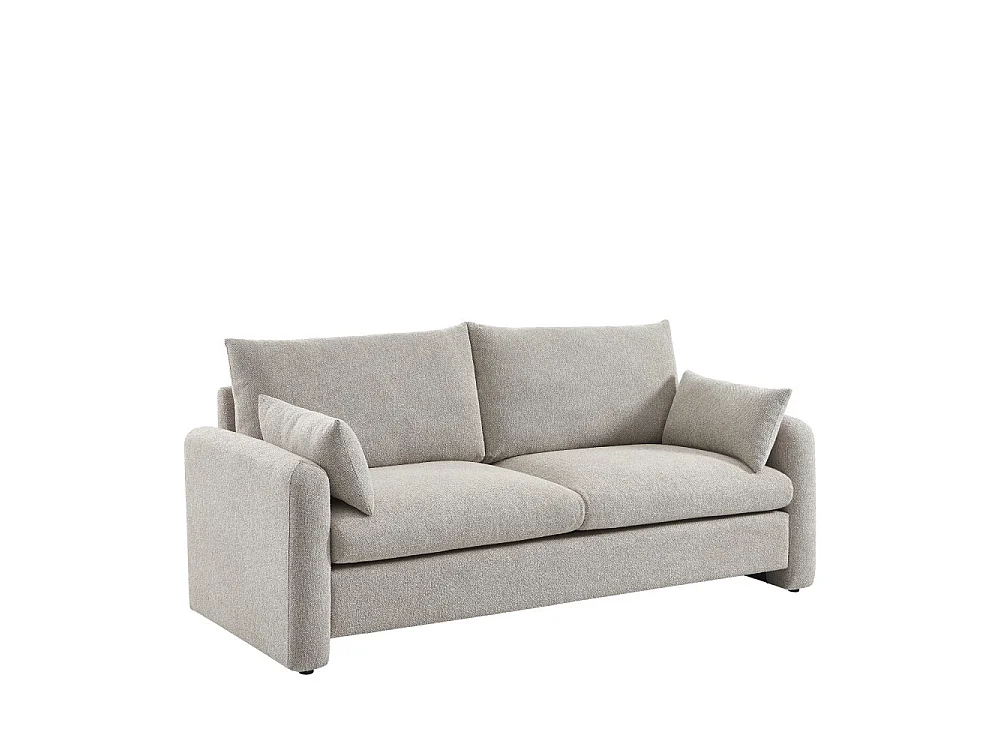 Lisa - Canapé 3 places en tissu - Beige chiné