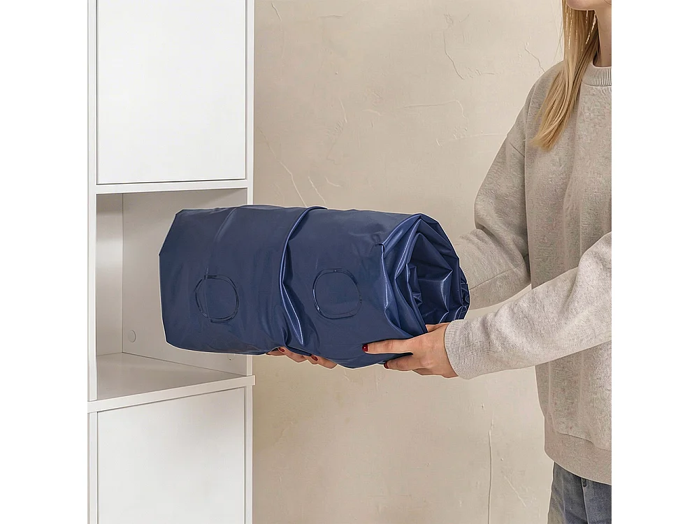 SoBuy Oppustelig liggestol Grå 191x76x22cm OGS32-II-HG-P01