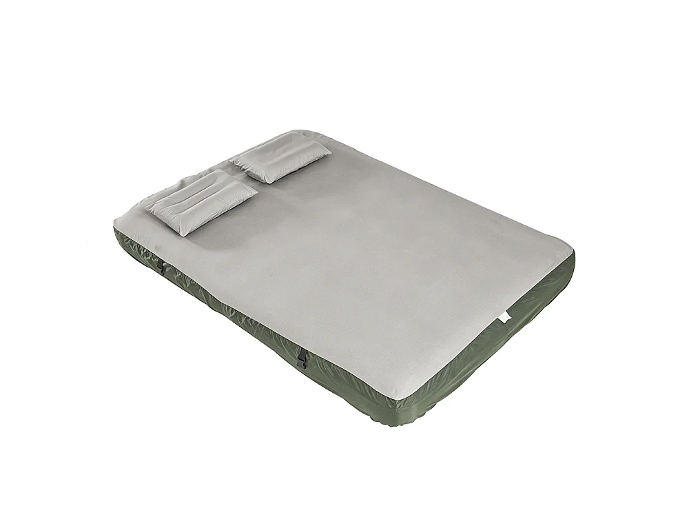 SoBuy Oppustelig liggestol Grå 191x137x22cm OGS32-II-L-GR-P01