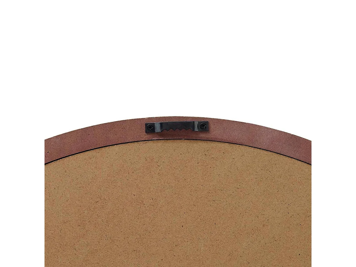 Miroir Mural Rond Design "Austin" 50cm Bordeaux