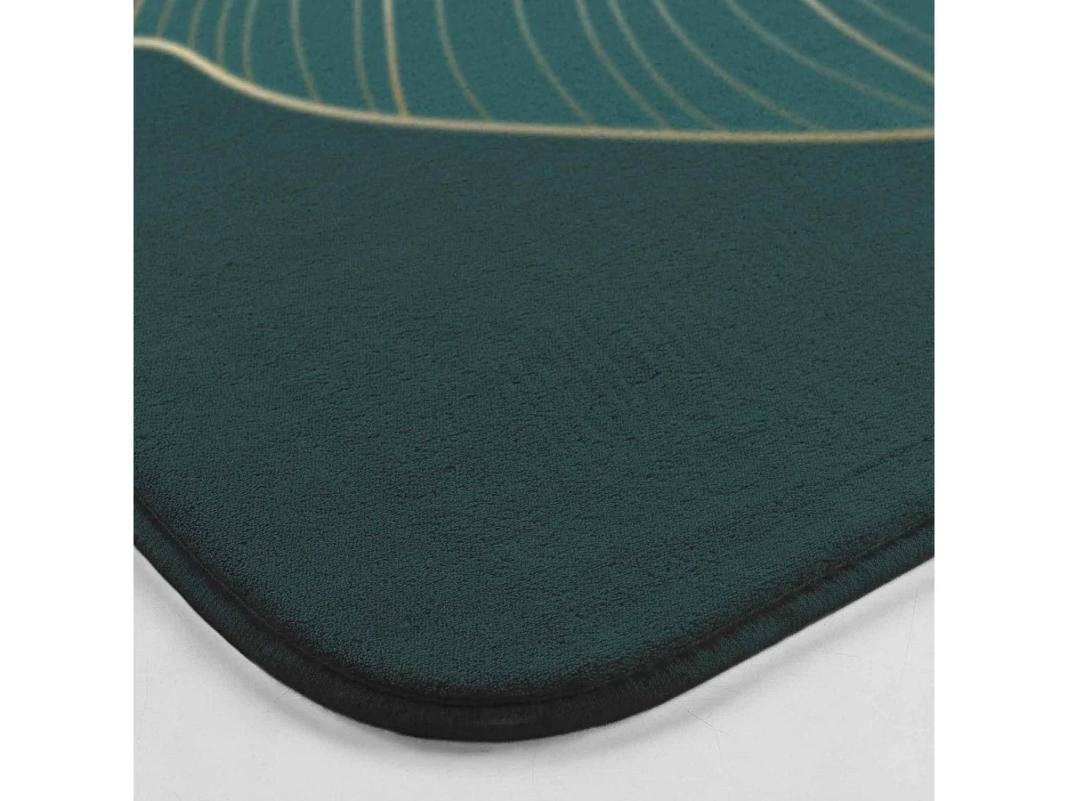 Tapis Contour WC Microfibre "Jade" 45x45cm Vert