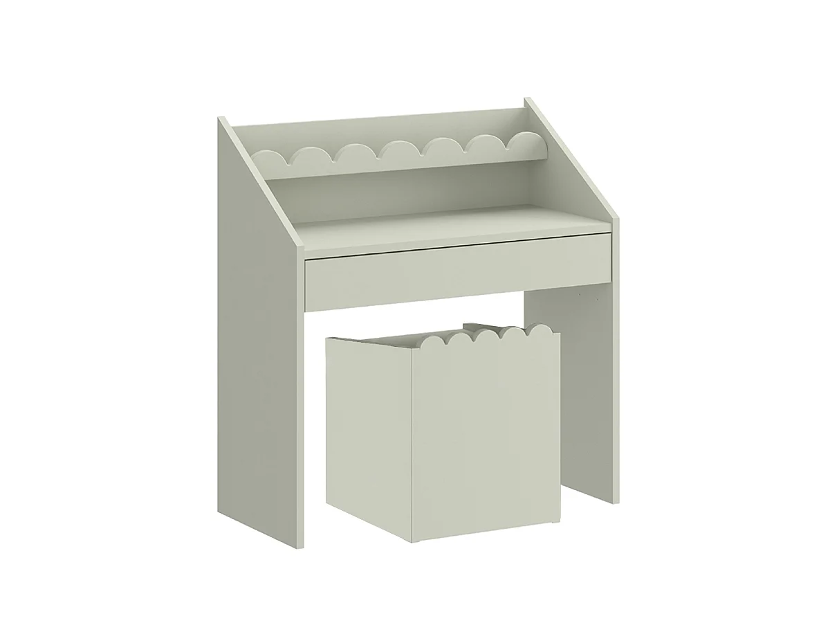 Bureau 1 lade met stoel Bellamy Book Nook Groen