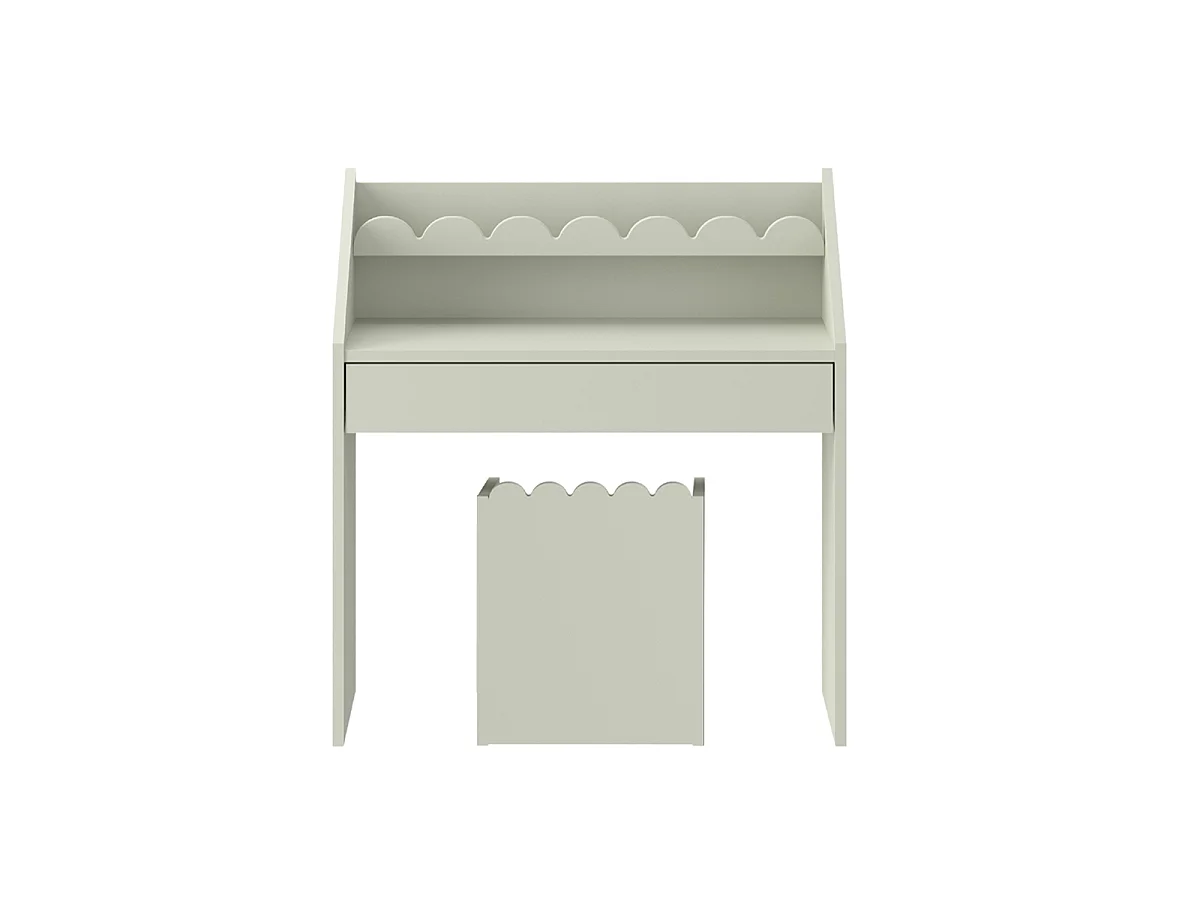 Bureau 1 lade met stoel Bellamy Book Nook Groen