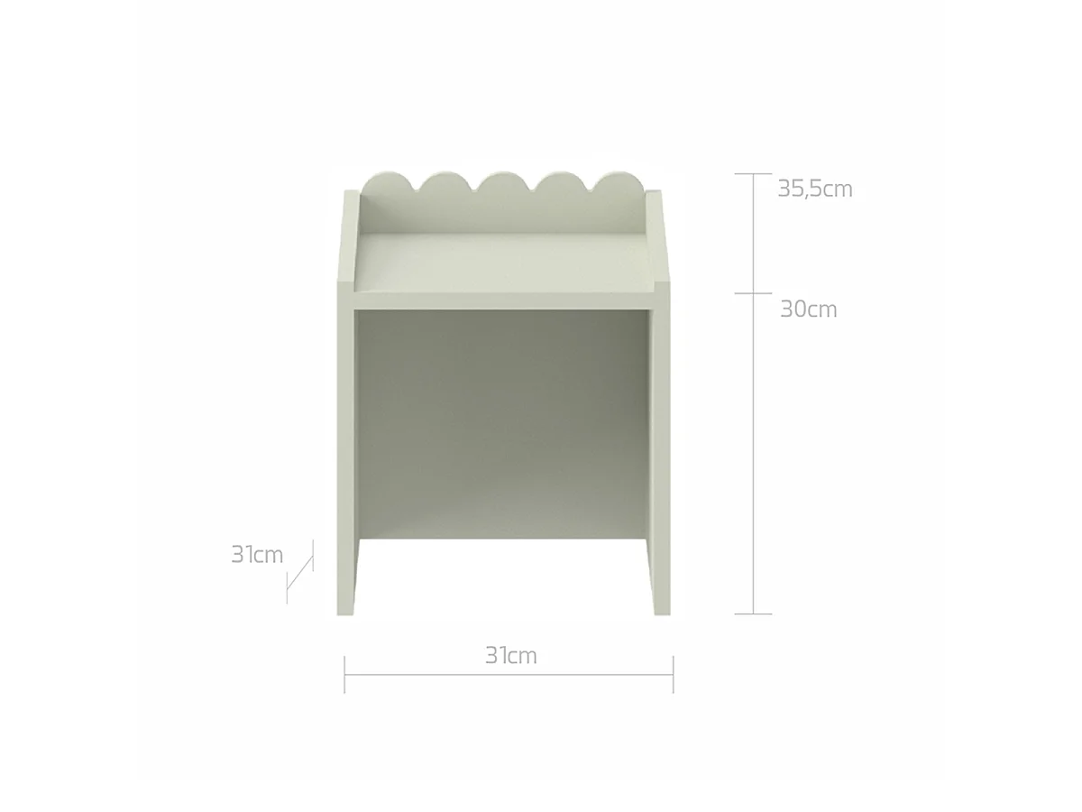 Bureau 1 lade met stoel Bellamy Book Nook Groen