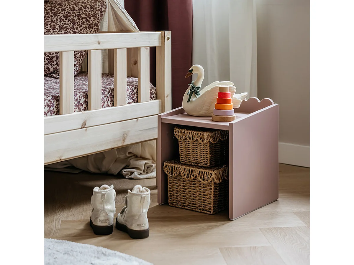 Bureau 1 tiroir avec chaise Book Nook Rose