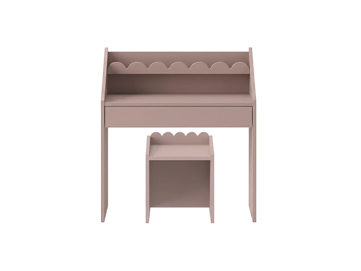 Skrivbord 1 låda med stol Bellamy Book Nook Rosa