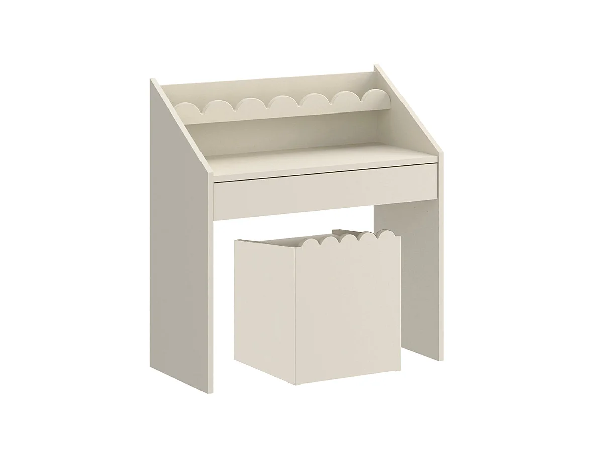 Skrivbord 1 låda med stol Bellamy Book Nook Beige
