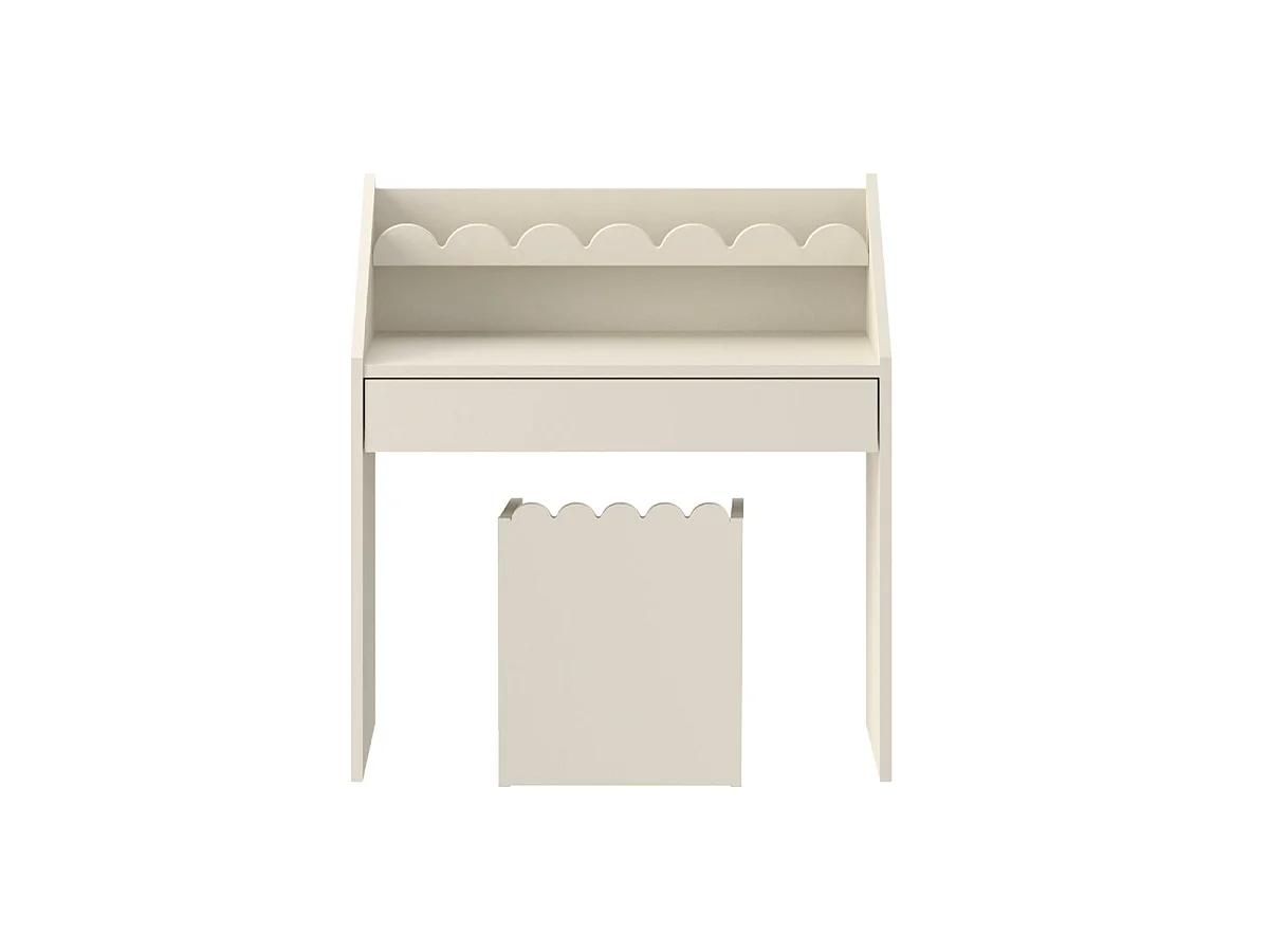 Skrivbord 1 låda med stol Bellamy Book Nook Beige