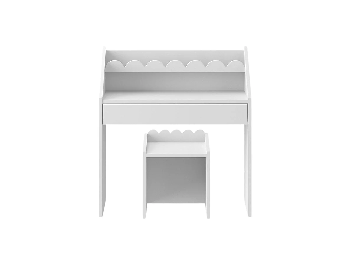Bureau 1 lade met stoel Bellamy Book Nook Wit