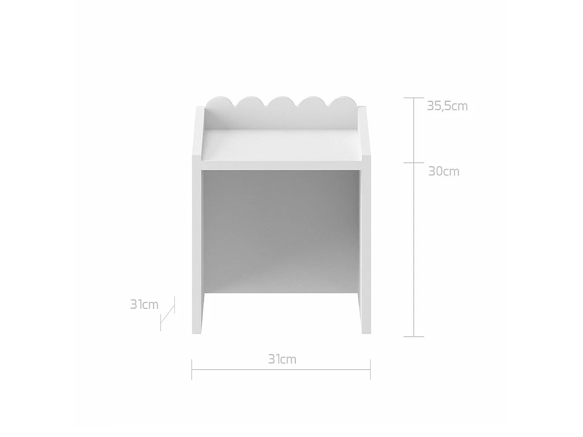 Bureau 1 lade met stoel Bellamy Book Nook Wit