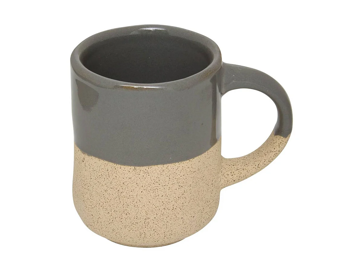 Lot de 6 Tasses à Café en Faïence "Kate" 10cl Gris