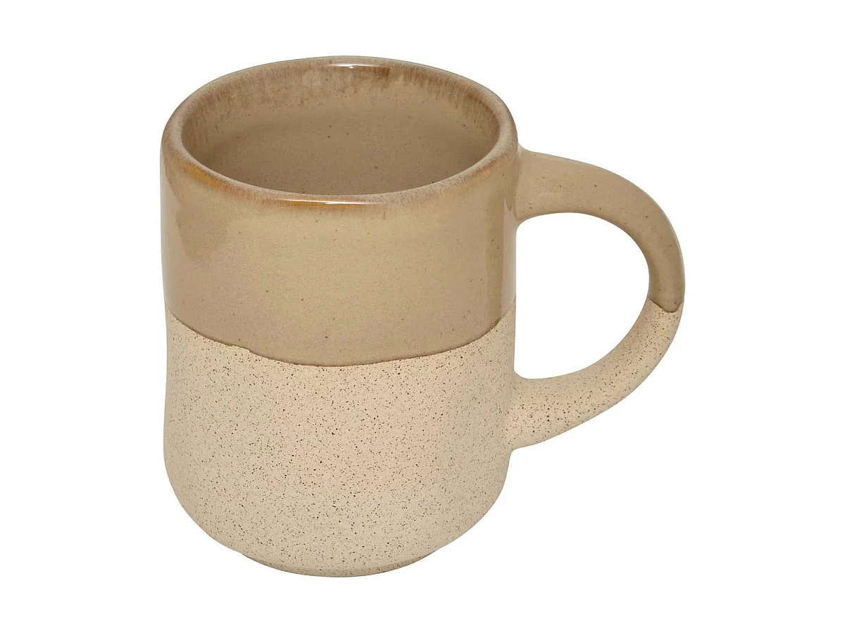 Lot de 6 Tasses à Café en Faïence "Kate" 10cl Beige