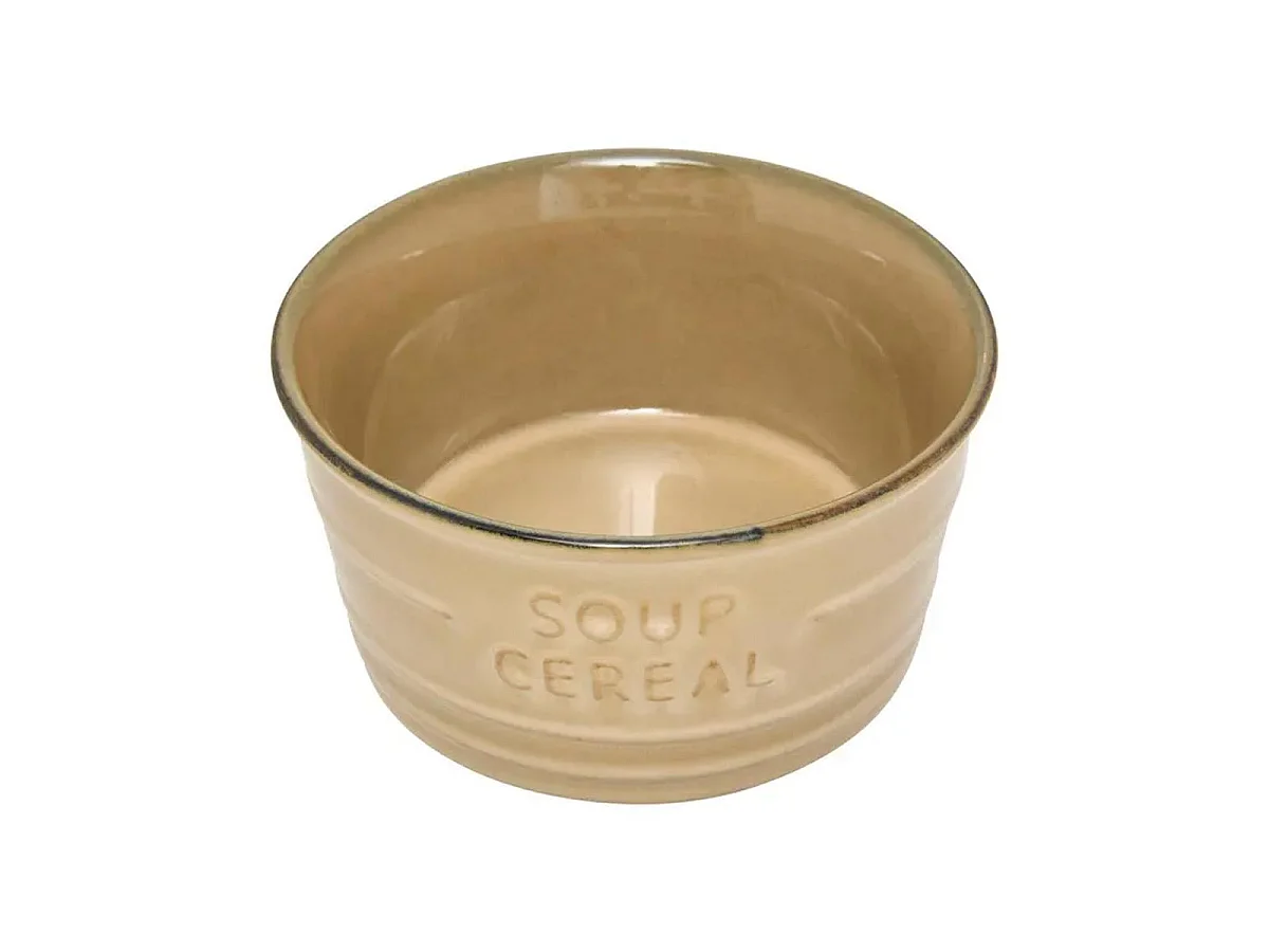 Lot de 6 Bols en Faïence "Joel" 50cl Beige