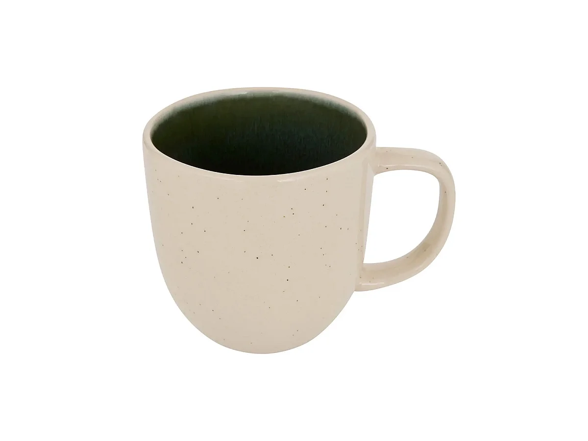 Lot de 6 Mugs en Faïence "Wonja" 44cl Vert