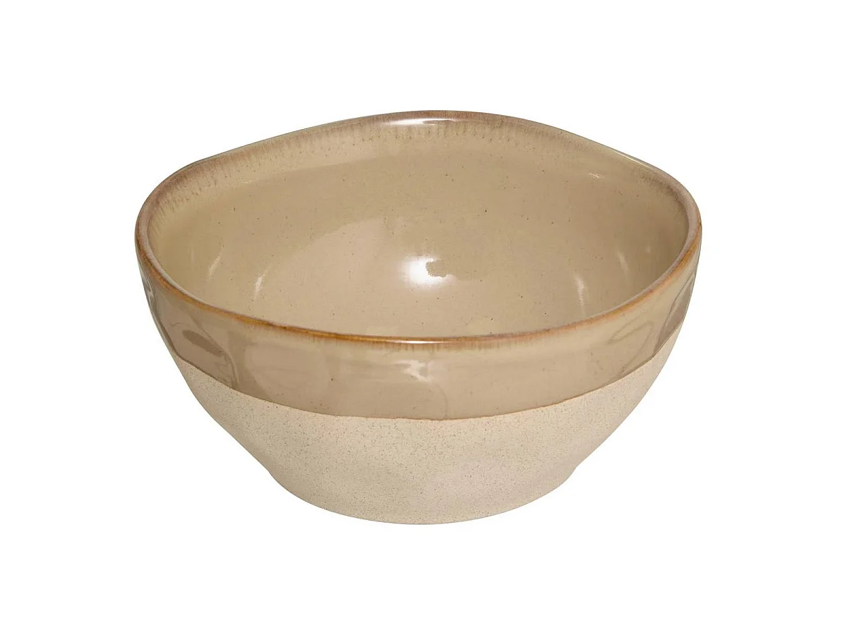 Lot de 6 Bols en Faïence "Kate" 48cl Beige