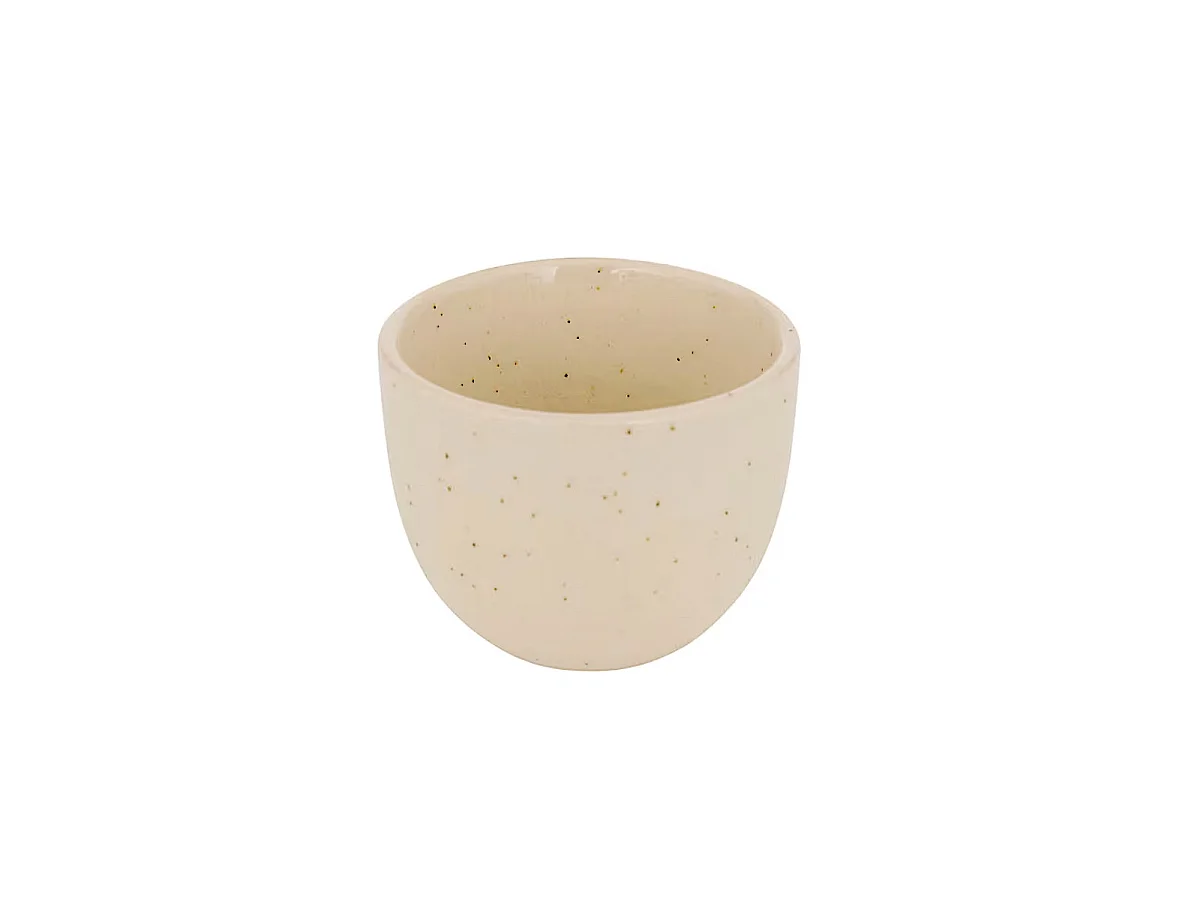 Lot de 6 Tasses à Café en Faïence "Wonja" 10cl Crème