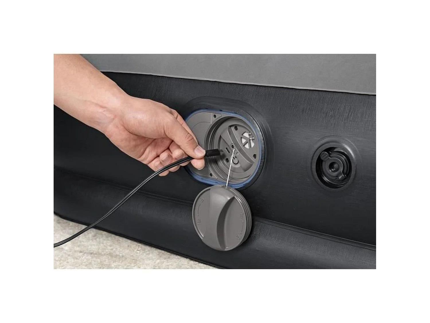 Colchón hinchable Tritech Queen - 2 personas, bomba USB integrada, 203 x 152 x 36 cm