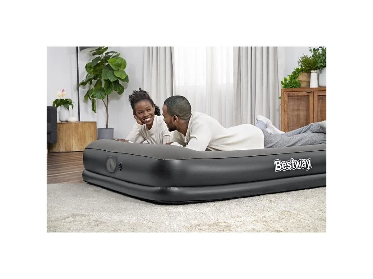 Colchón hinchable Tritech Queen - 2 personas, bomba USB integrada, 203 x 152 x 36 cm