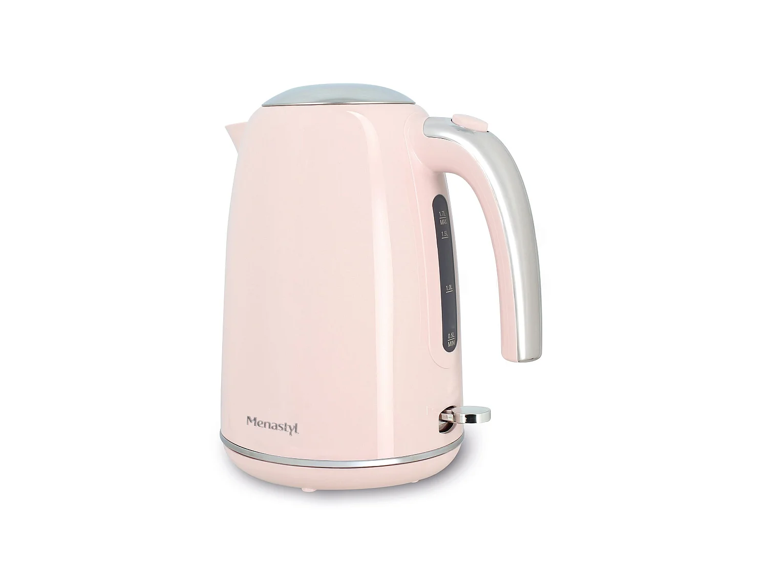 Menastyl - Bouilloire Retro 1.7l En Acier Inoxydable Rose