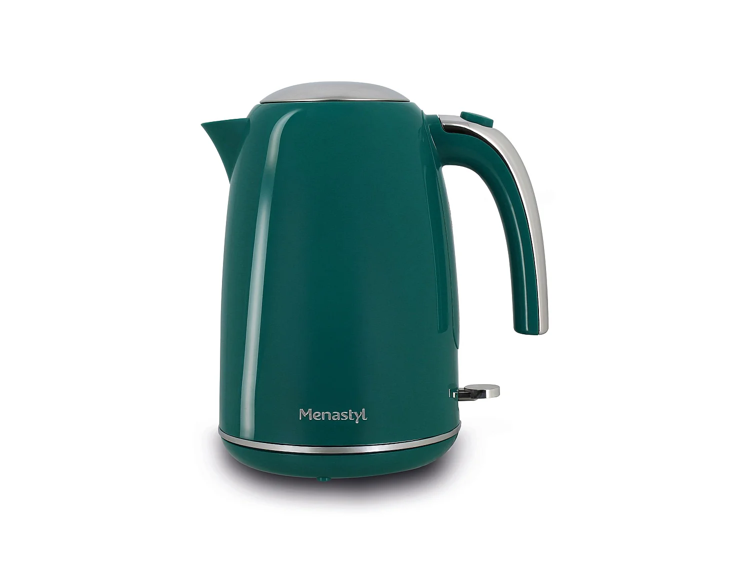 Menastyl - Bouilloire Retro 1.7l En Acier Inoxydable Bleu Canard
