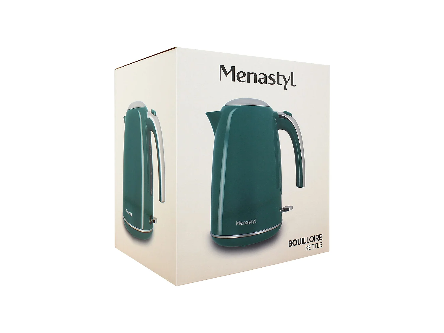 Menastyl - Bouilloire Retro 1.7l En Acier Inoxydable Bleu Canard