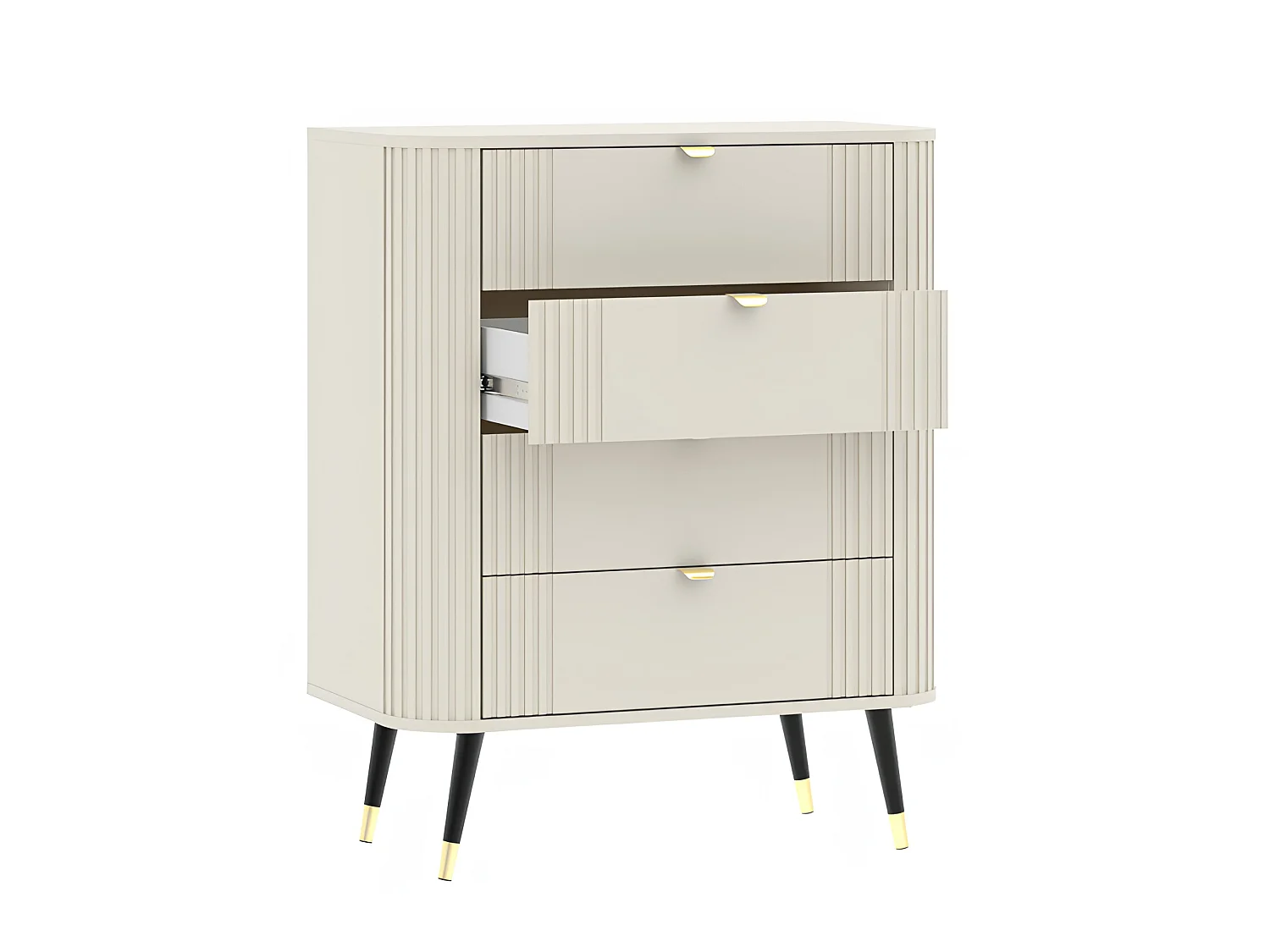 Commode 4 tiroirs, Cachemire, 78,4 x 40 x 98,4 cm