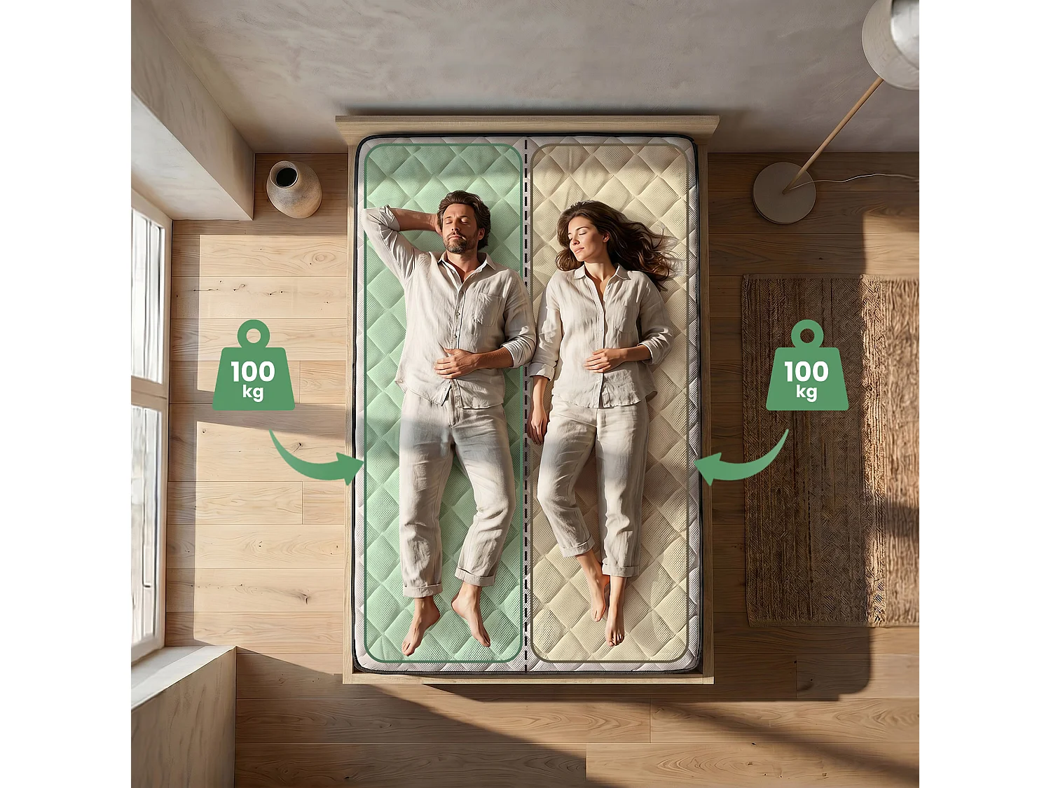 Bed met Opbergruimte 140x200 cm Metalen Lattenbodem Opklapbaar en Binnenveringsmatras Sonoma Eiken