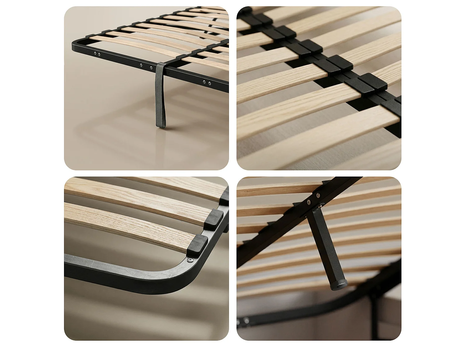 Lit coffre 120x200 cm sommier relevable en métal Blanc