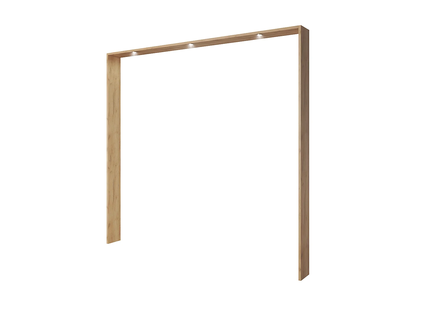 Szafa, Biała + Dąb Craft Złoty, 229,4 x 215,5 x 65 cm