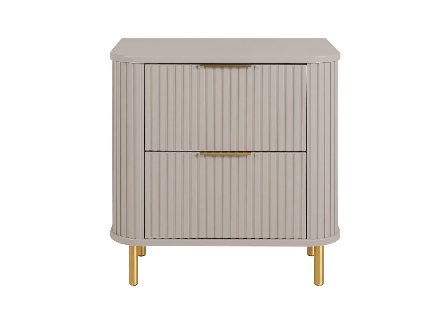 Free-standing bathroom cabinet with drawers and metal legs, colour Cashmere, gold handle, gold legs, 60 x 41.5 x 66.7 cm