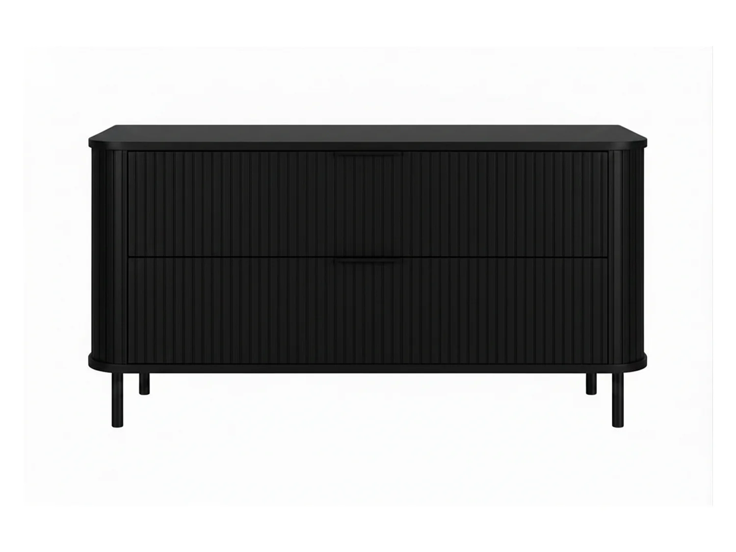 Meuble de salle de bain sur pieds avec tiroirs et pieds métalliques, coloris Noir, poignée noir, pieds noir, 120 x 41,5 x 66,7 cm