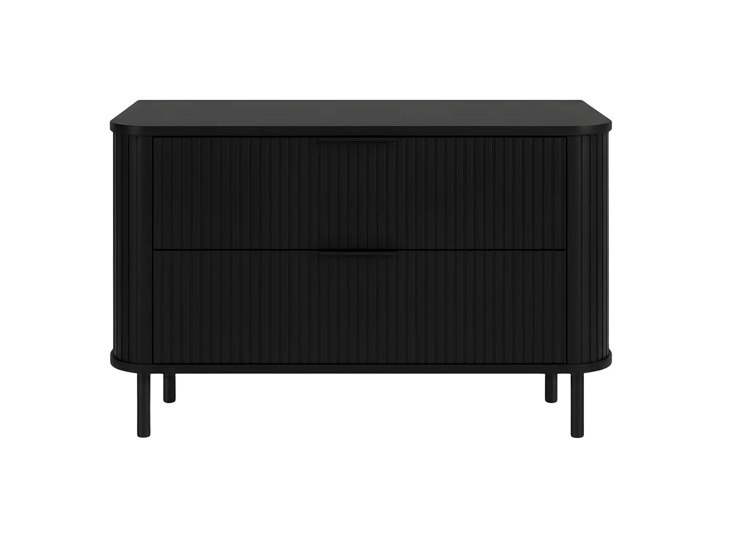 Meuble de salle de bain sur pieds avec tiroirs et pieds métalliques, coloris Noir, poignée noir, pieds noir, 100 x 41,5 x 66,7 cm